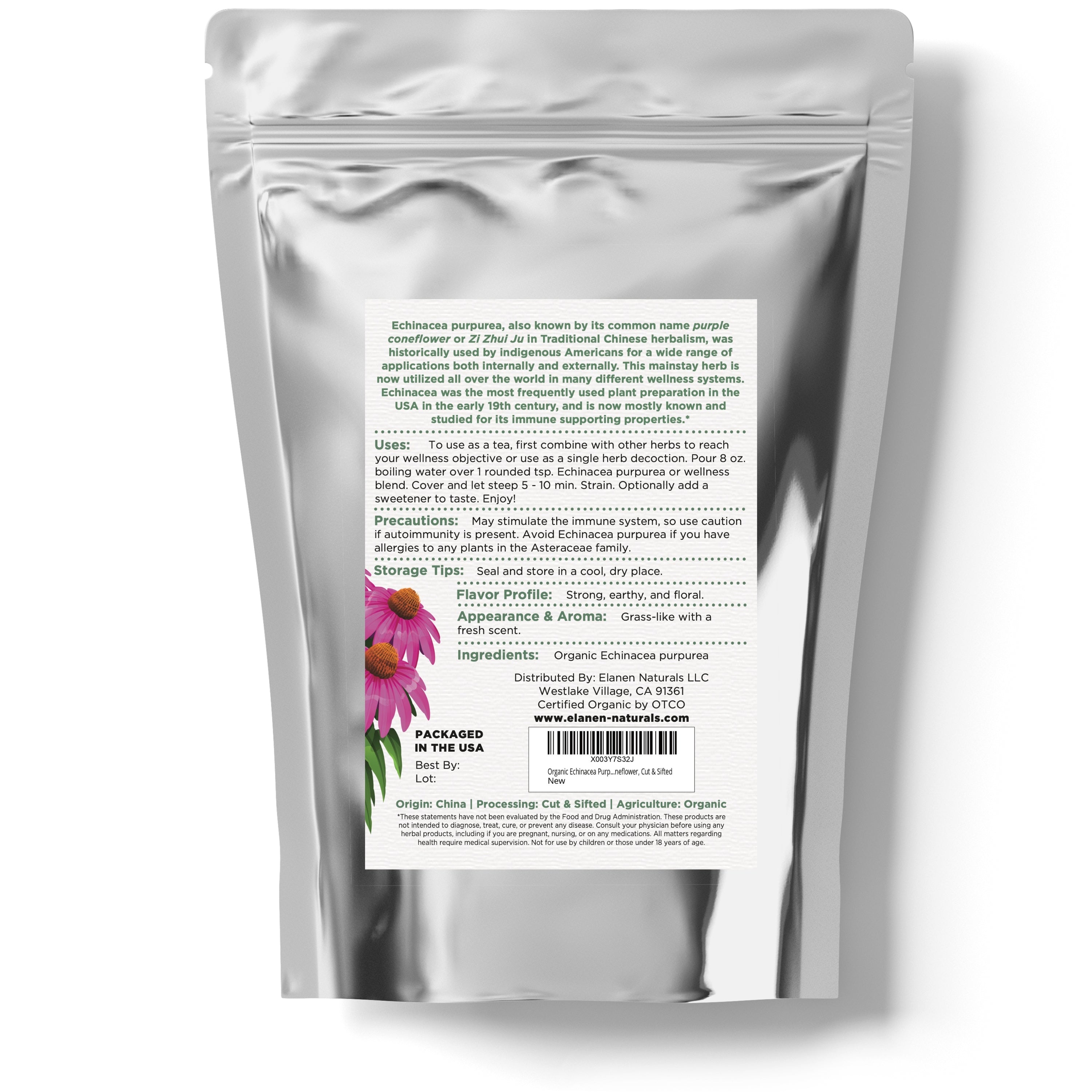 organic echinacea purpurea