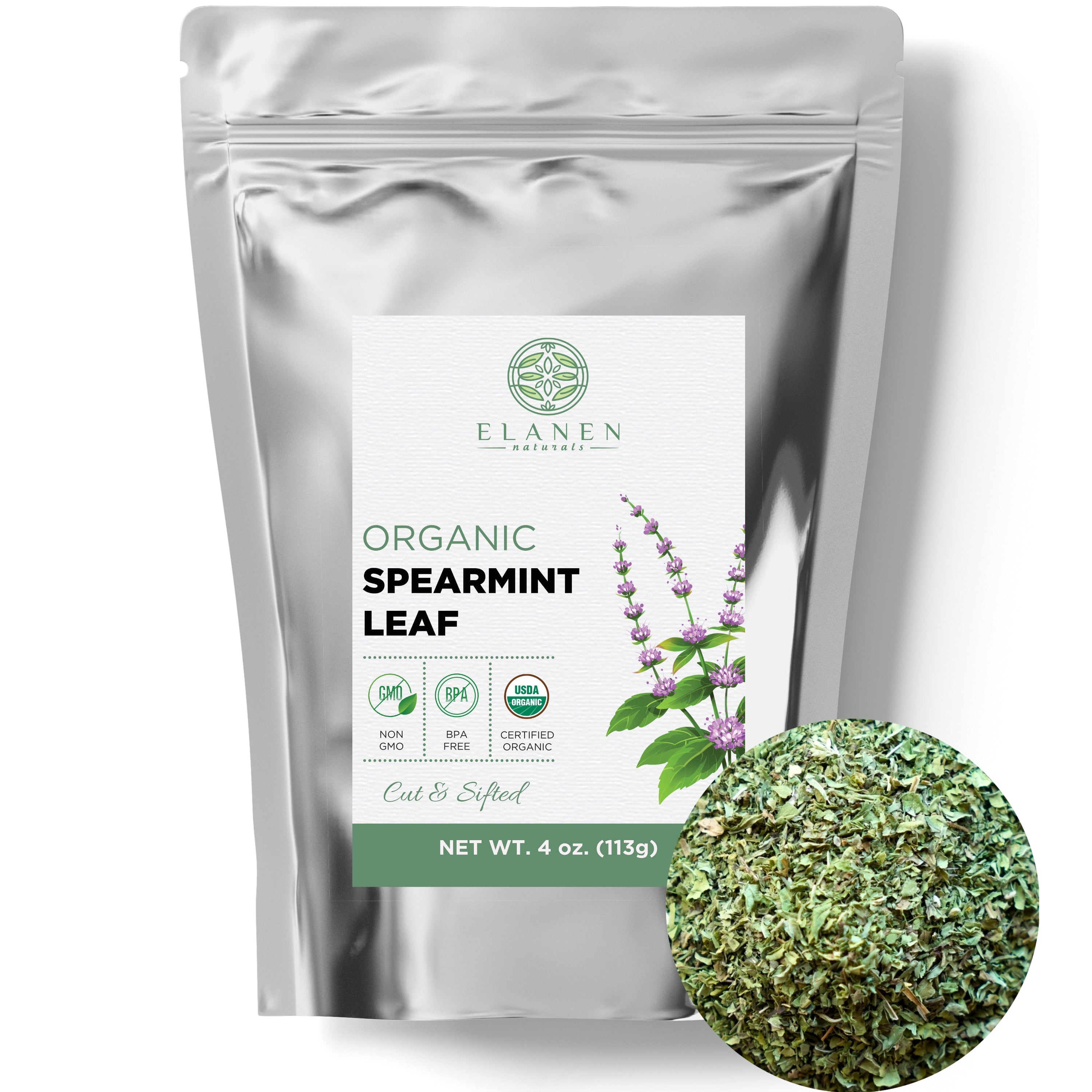 organic spearmint leaf