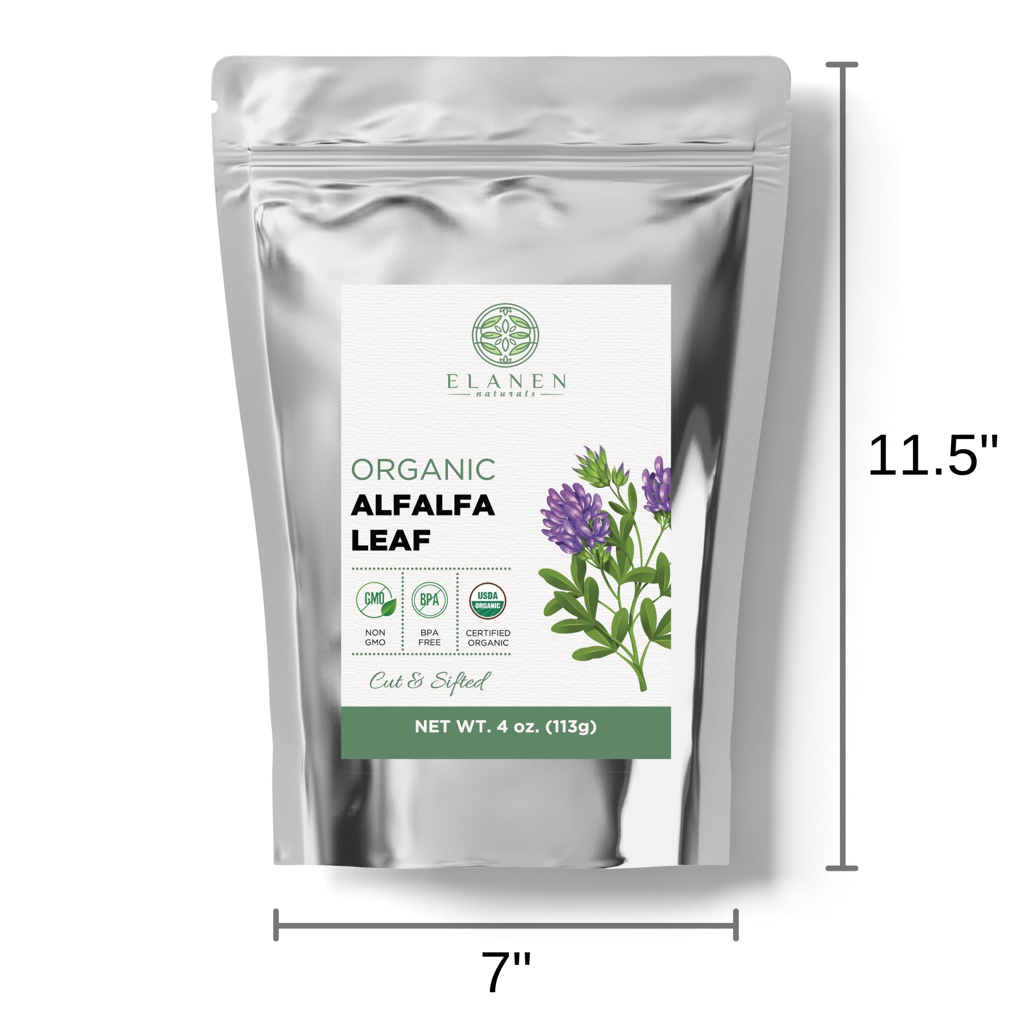 organic alfalfa leaf