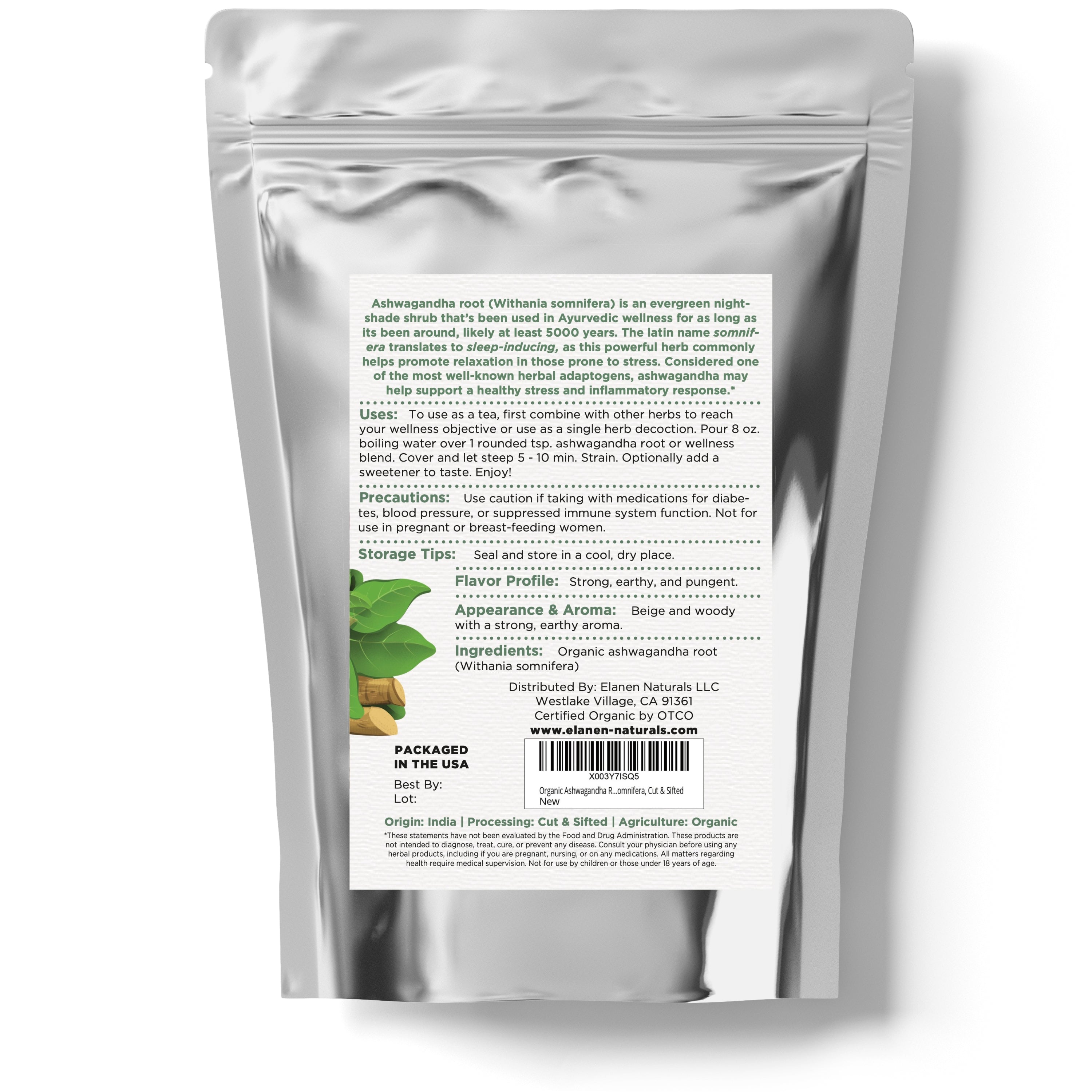 organic ashwagandha root