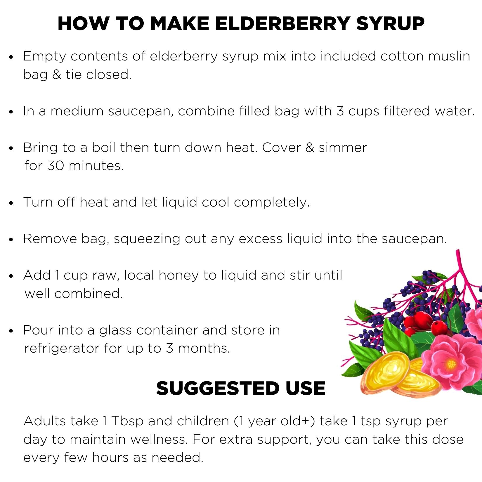 how to make elderberry syrup