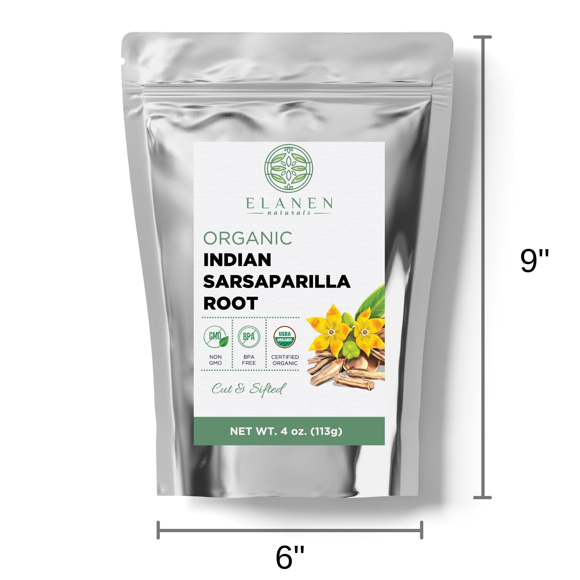 Sarsaparilla Root Cut & Sift (Indian) Organic